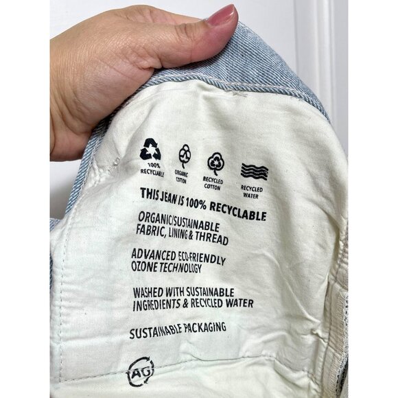 AG Adriano Goldschmied Light Blue Men's Straight Jeans - Picture 11 of 14